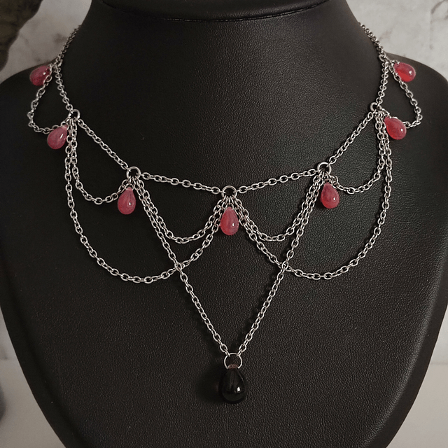 Collier Élysia rouge