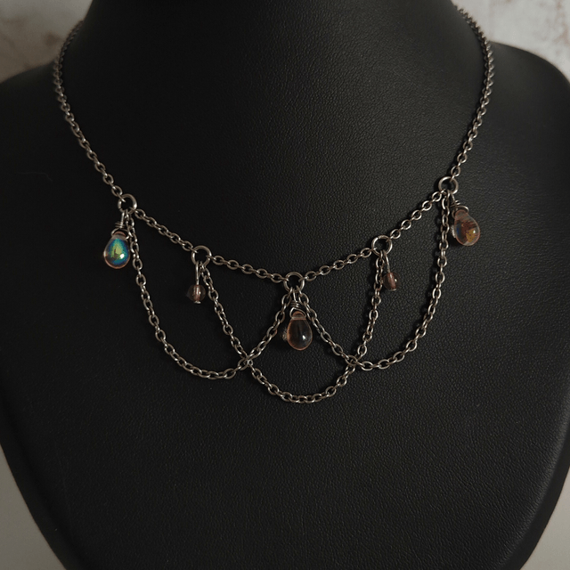 Collier Céleste Rose