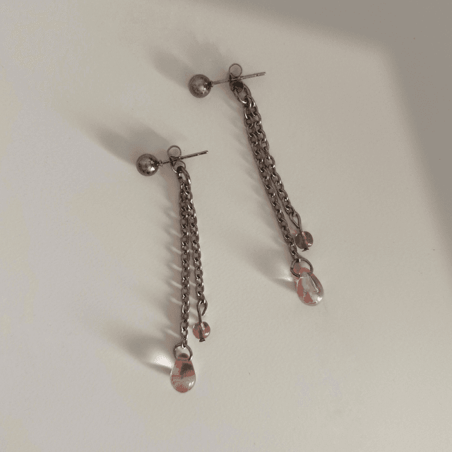 Boucles d&#039;oreilles Céleste Rose
